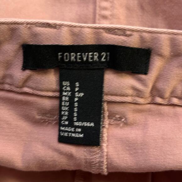 Forever 21 Mini Skirt Woman's Small Pink Stretch Casual Preppy Neutral Festival - Picture 7 of 11